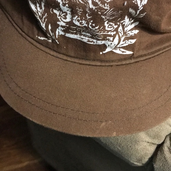 NWOT. DAVID AND YOUNG BROWN/WHITE CADET HAT - Picture 2 of 5